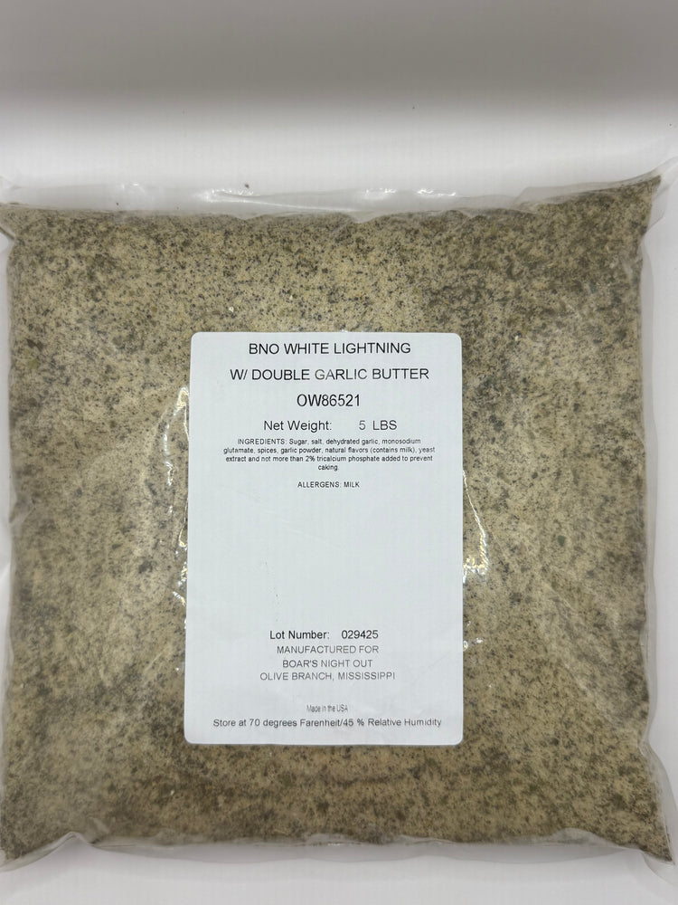 Boars Night Out Double Garlic Butter White Lightning 5# bag