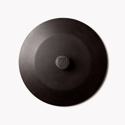 Field Company No.10 Cast Iron Skillet Lid, perfect for grills, smokers, and cookers, enhancing your BBQ experience.