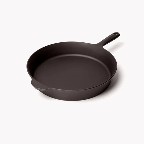 Field Company No.10 Cast Iron Skillet, perfect for outdoor grills, Yoder smokers, and BBQ lifestyle brand enthusiasts.