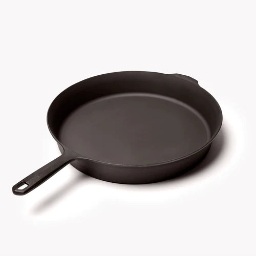 Field Company No. 12 Cast Iron Skillet, ideal for grilling, searing, and perfect for BBQ cooking tools outdoors.