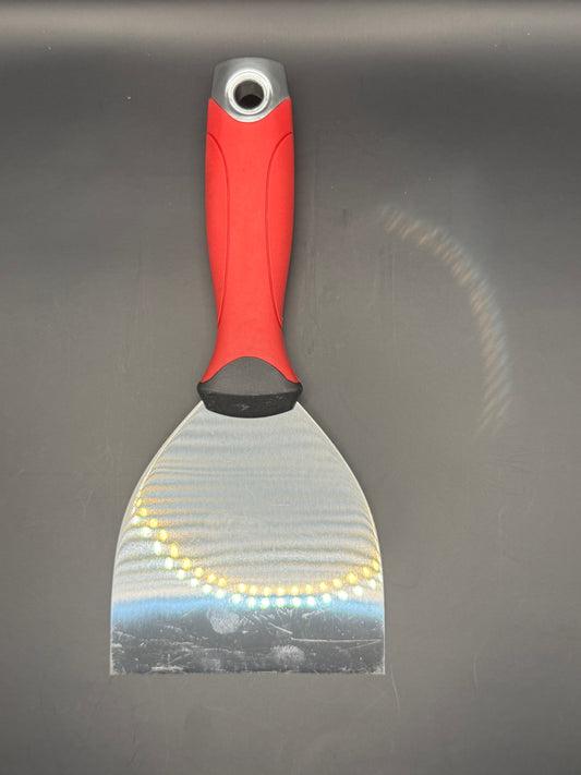 Ole Hickory 4-Inch Flat Scraper for grills smokers and cookers, ideal for cleaning BBQ and smoker accessories.