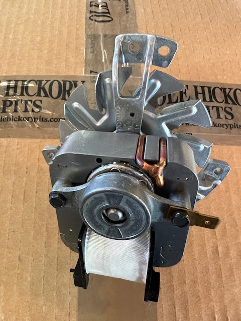 Ole Hickory CTO Convection Fan Motor for grills smokers and cookers, replacement parts for Ole Hickory Pits.