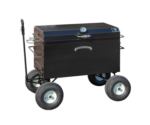 Meadow Creek BBQ Combi 42 W/ Wagon Chasis for grilling, ideal for backyard BBQs and events with premium smokers and cookers.