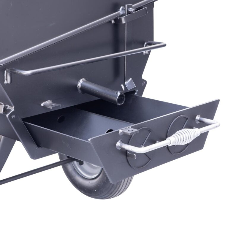 Meadow Creek PR-60T W/ Charcoal Pull Out, Charcoal Grilling Pan, Vinyl Cover, And 2nd Tier Grate with pull-out drawer.