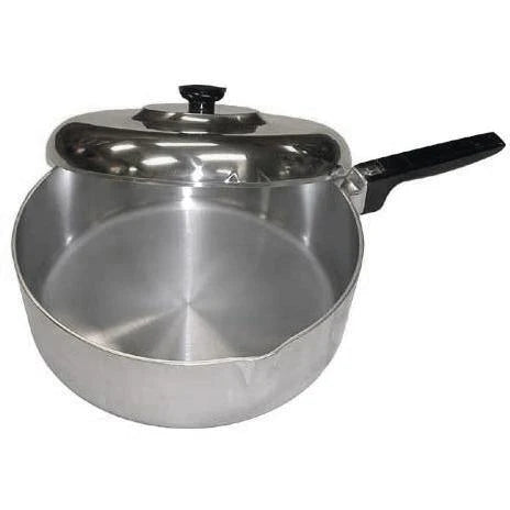 Mcware 12" Chicken Fryer W/ Lid, aluminum skillet for grills, smokers and cookers, ideal for outdoor cooking.