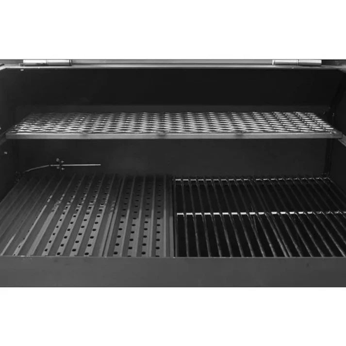 Yoder 1/2 Depth Second Shelf for YS480 and YS640 designed for easy access in grills smokers and cookers.