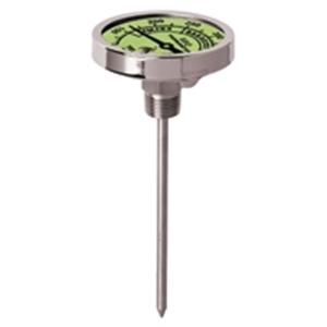 Tel-Tru 5" Thermometer with Glow Dial BQ500 for precision grilling and smoking, ideal for grills, smokers, and cookers.