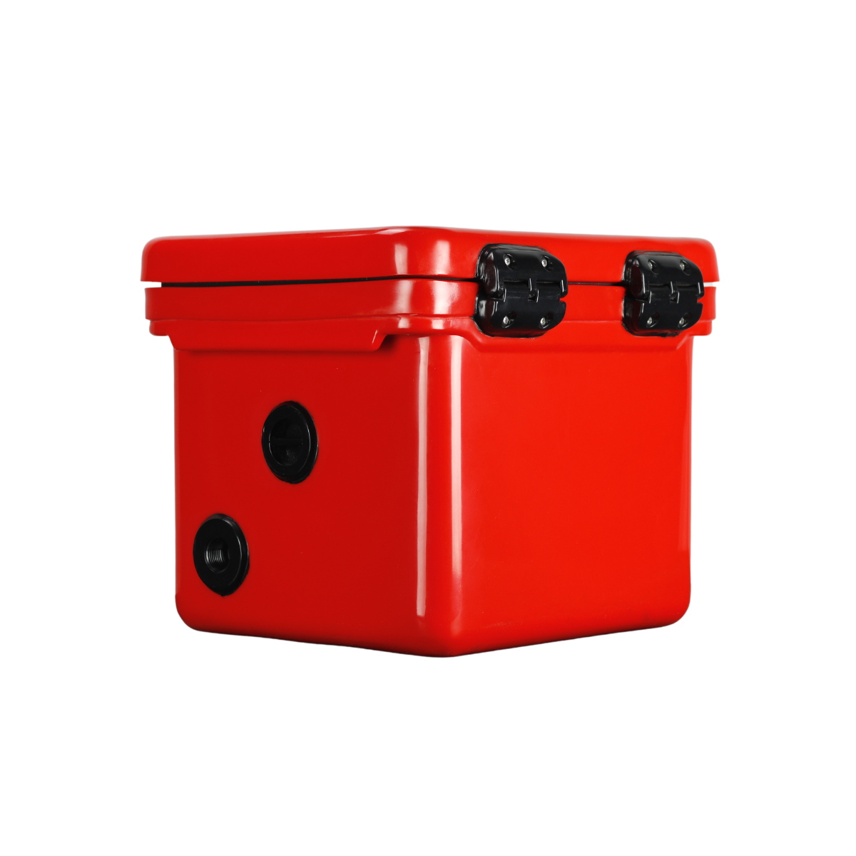 ICEY-TEK 25 Quart Cooler ( FREE SHIPPING ) in red, ideal for outdoor activities and BBQ gatherings.