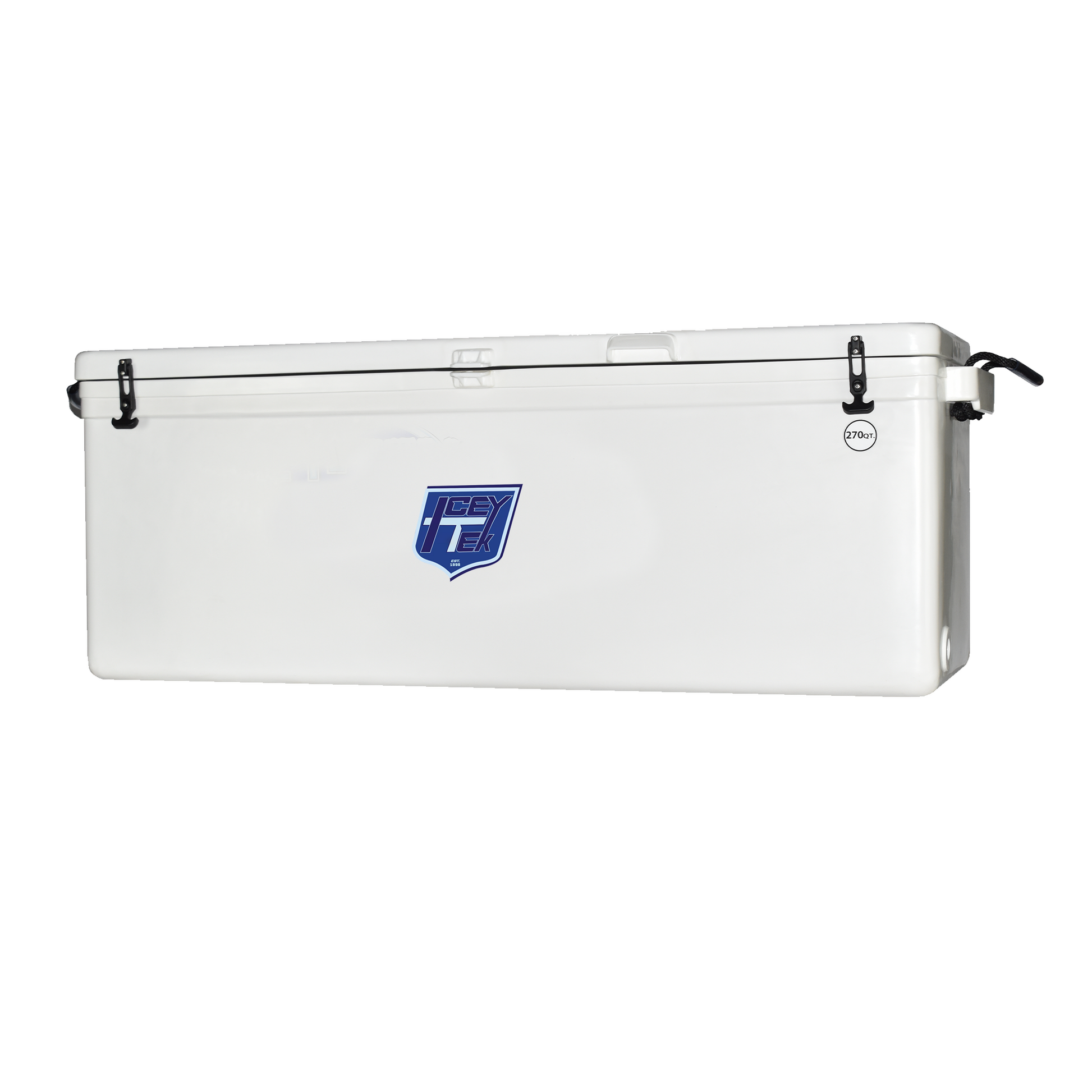 ICEY-TEK 270 Quart Cooler ( FREE SHIPPING) for camping and backyard BBQs, perfect for outdoor grilling and smoker accessories.