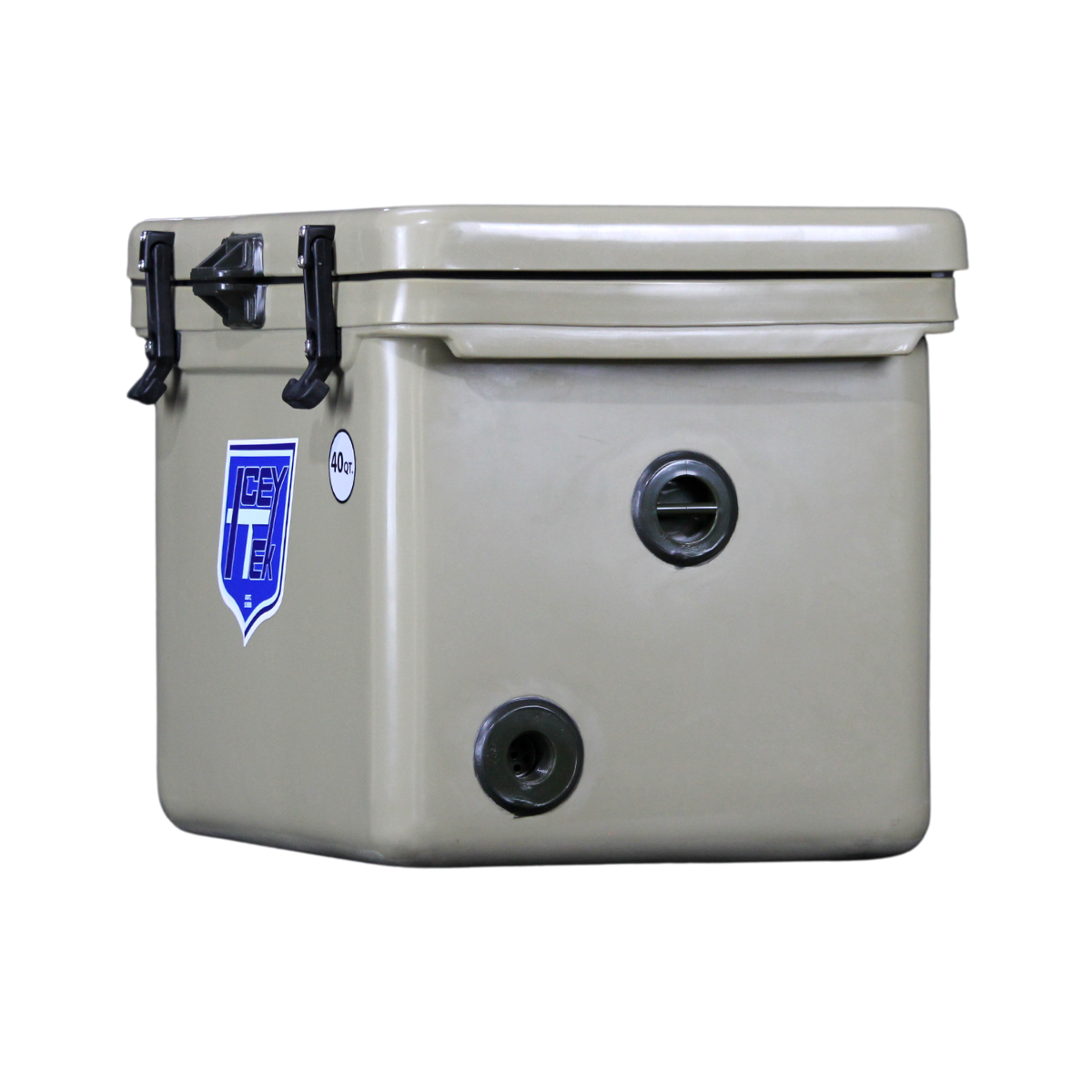 ICEY-TEK 40 Quart Cooler (FREE SHIPPING) with rugged roto-mold design, perfect for outdoor adventures.