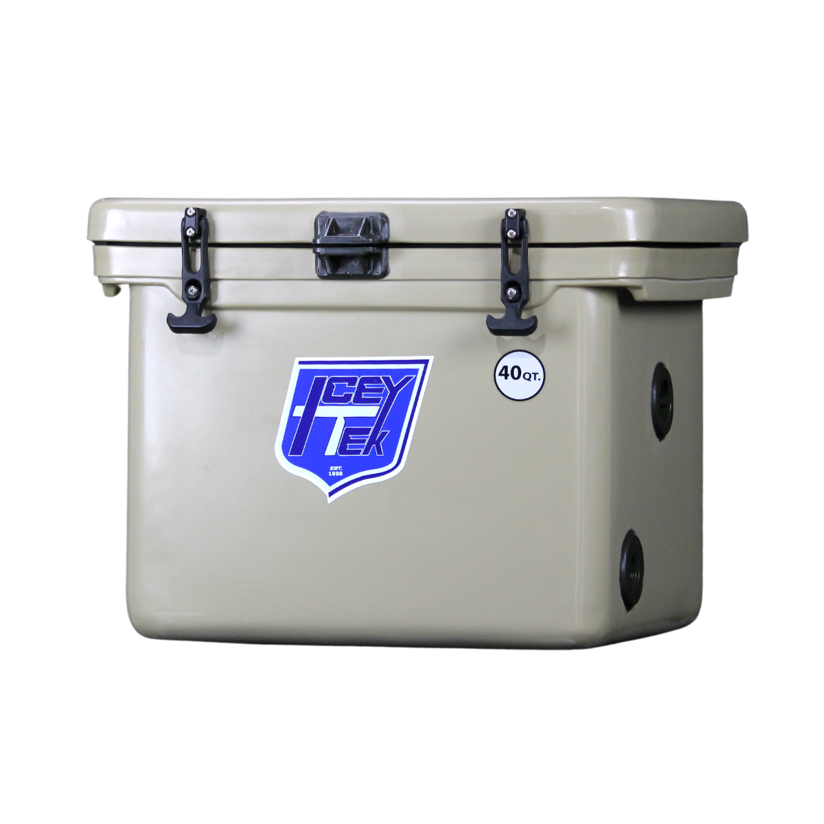 ICEY-TEK 40 Quart Cooler (FREE SHIPPING) for camping, fishing, and tailgating in a rugged design.