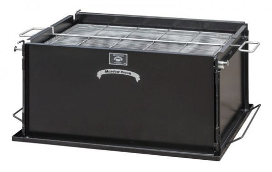 Meadow Creek BBQ-42-C Charcoal Chicken Cooker, a durable grilling tool, ideal for BBQ enthusiasts and competitions.