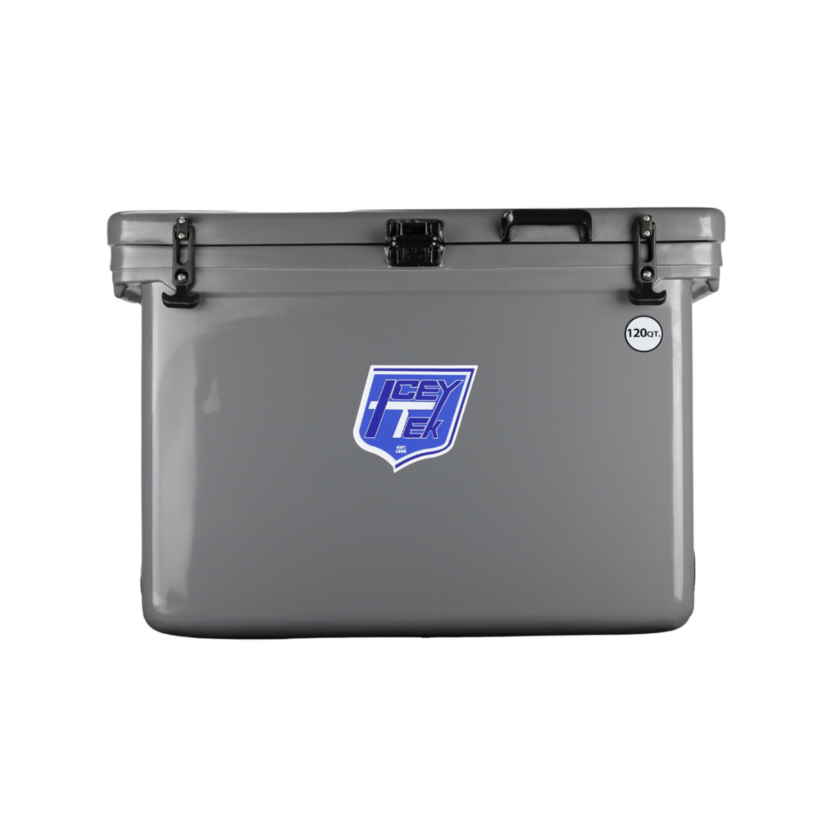 ICEY-TEK 120 Quart Cooler ( FREE SHIPPING ) with durable roto-molded construction and premium locking latches.