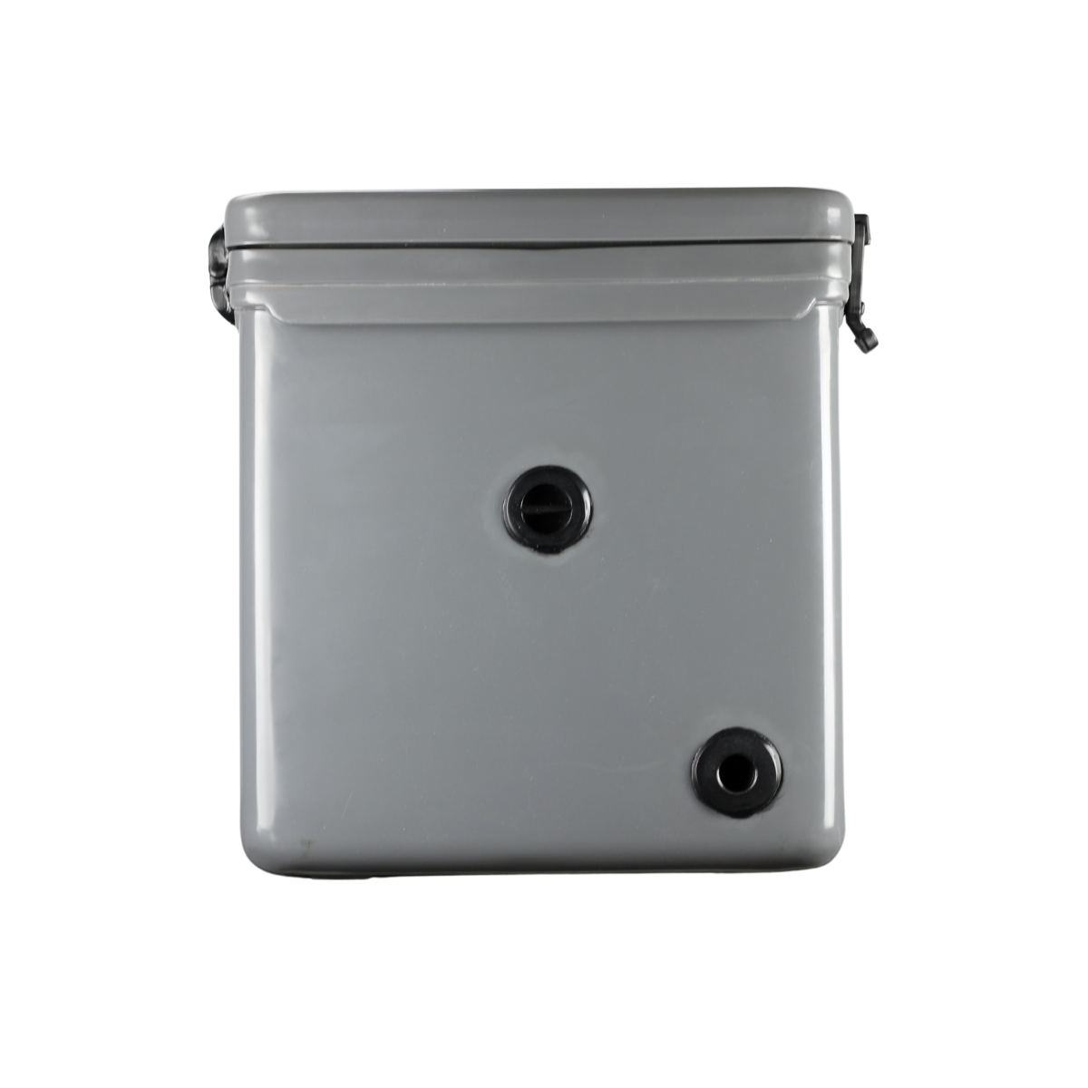 ICEY-TEK 150 Quart Cooler (FREE SHIPPING) in gray, rugged design for outdoor grilling and BBQ adventures.
