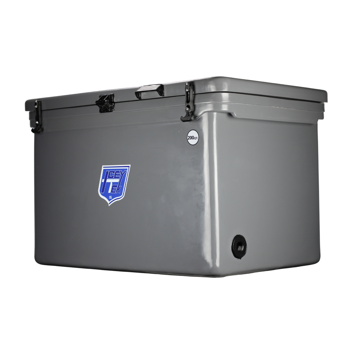 ICEY-TEK 200 Quart Cooler (FREE SHIPPING) features rugged design for outdoor adventures and optimal temperature retention.