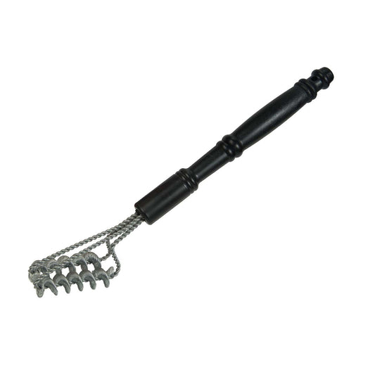 GrillGrate Valley Brush for cleaning grills, smokers, and cookers without loose bristles, ideal BBQ cleaning accessory.