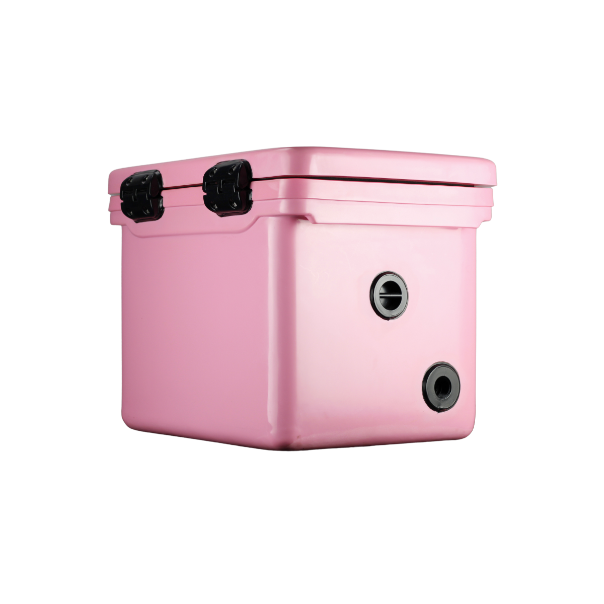 ICEY-TEK 40 Quart Cooler (FREE SHIPPING) in pink, durable roto-molded design for outdoor adventures.