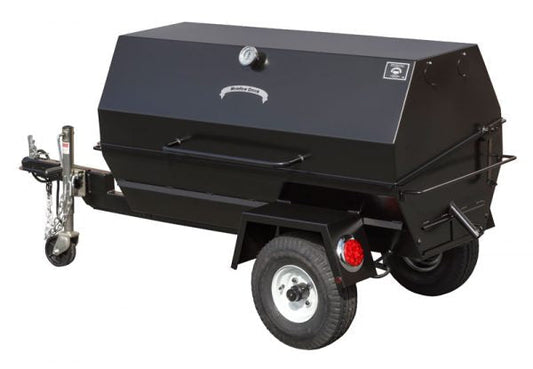 Meadow Creek PR-60T with Charcoal Pullout, Charcoal Grilling Pan,Rib Rack and Vinyl Cover for outdoor cooking.