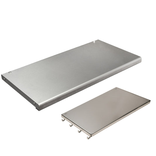Yoder 640 Stainless Steal Front and Side Shelf sleeve kit for grills smokers and cookers accessories.