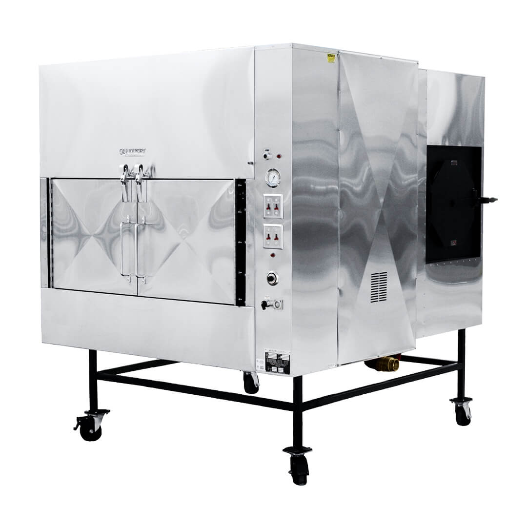 Ole Hickory EL-EDX Rotisserie Smoker Oven showcasing heavy-duty steel construction for grilling enthusiasts.