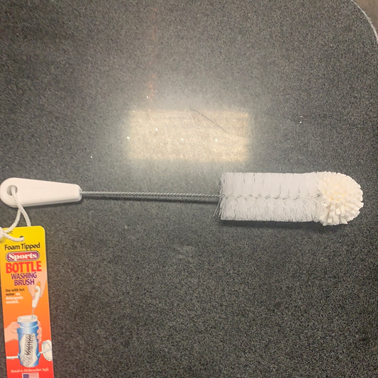 Brushtech foam tipped sport bottle brush #B17C for cleaning grills, smokers, and cookers accessories.