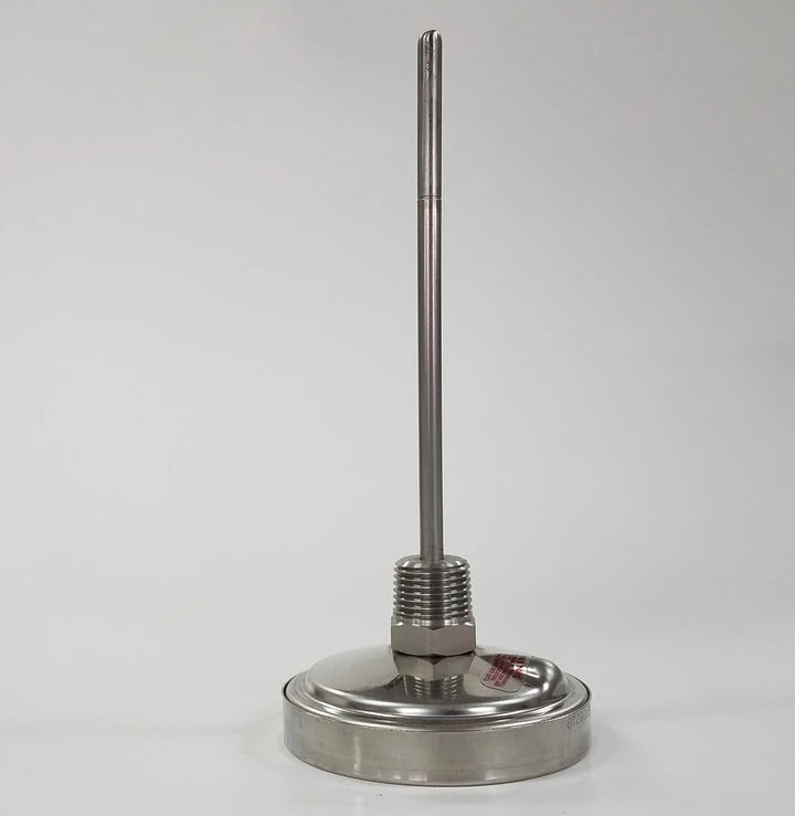 Tel-Tru BQ300 3" Anodized Aluminum Dial thermometer for grills, smokers and cookers, accurate BBQ temperature reading.