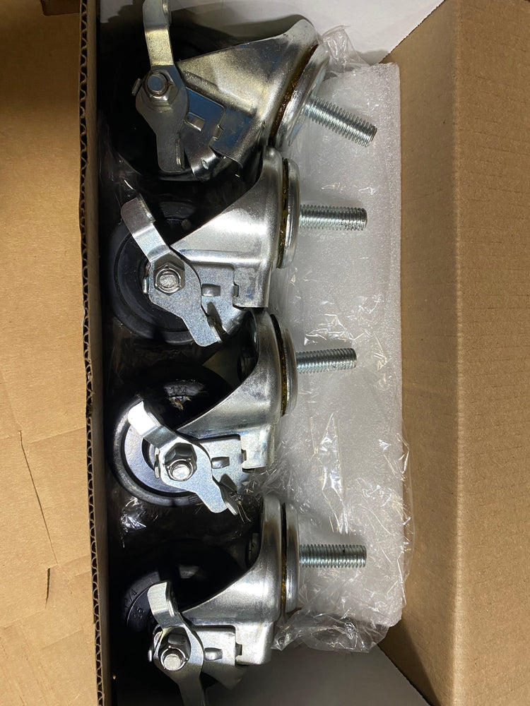 2 inch Locking Swivel Casters 1/2 inch thread