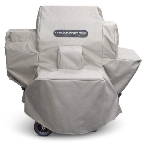 YODER GRILLS YS480 COMPETITION CART CUSTOM COVER for protecting grills smokers and cookers, keeping them clean and safe.