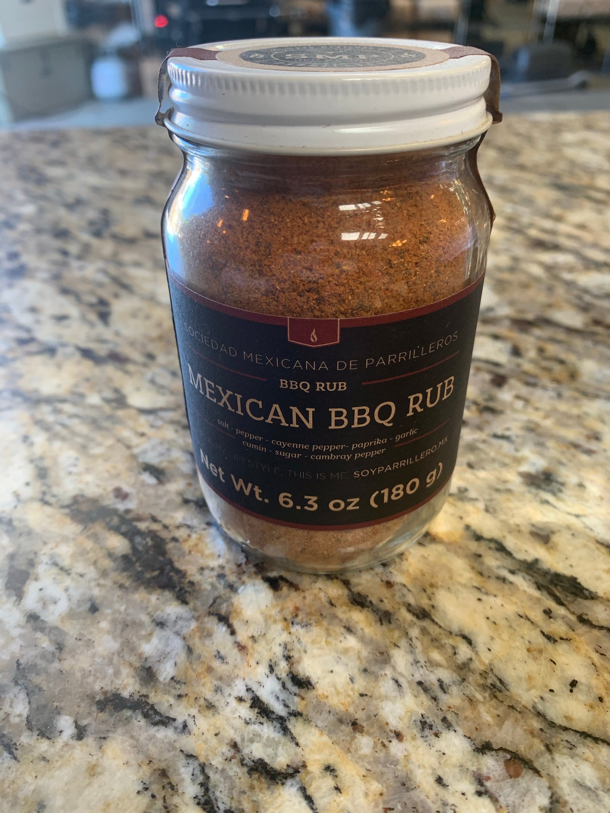 SMP rub in a jar for grilling and barbecue, perfect for enhancing flavors in meats. Ideal for grills and smokers.