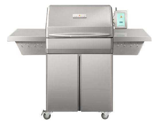 NEW! MEMPHIS PRO CART ITC3 with cover, premium pellet smoker for grilling, baking and BBQ perfection.