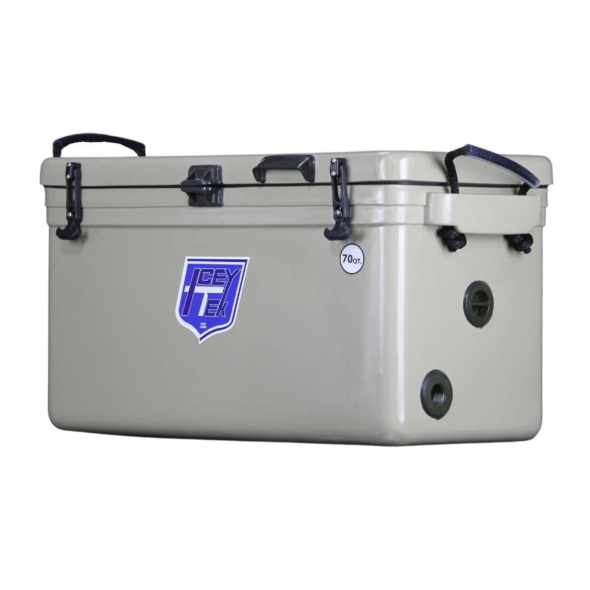 ICEY-TEK 70 Quart Cooler (FREE SHIPPING) for outdoor adventures and barbecues, perfect for keeping drinks cold.