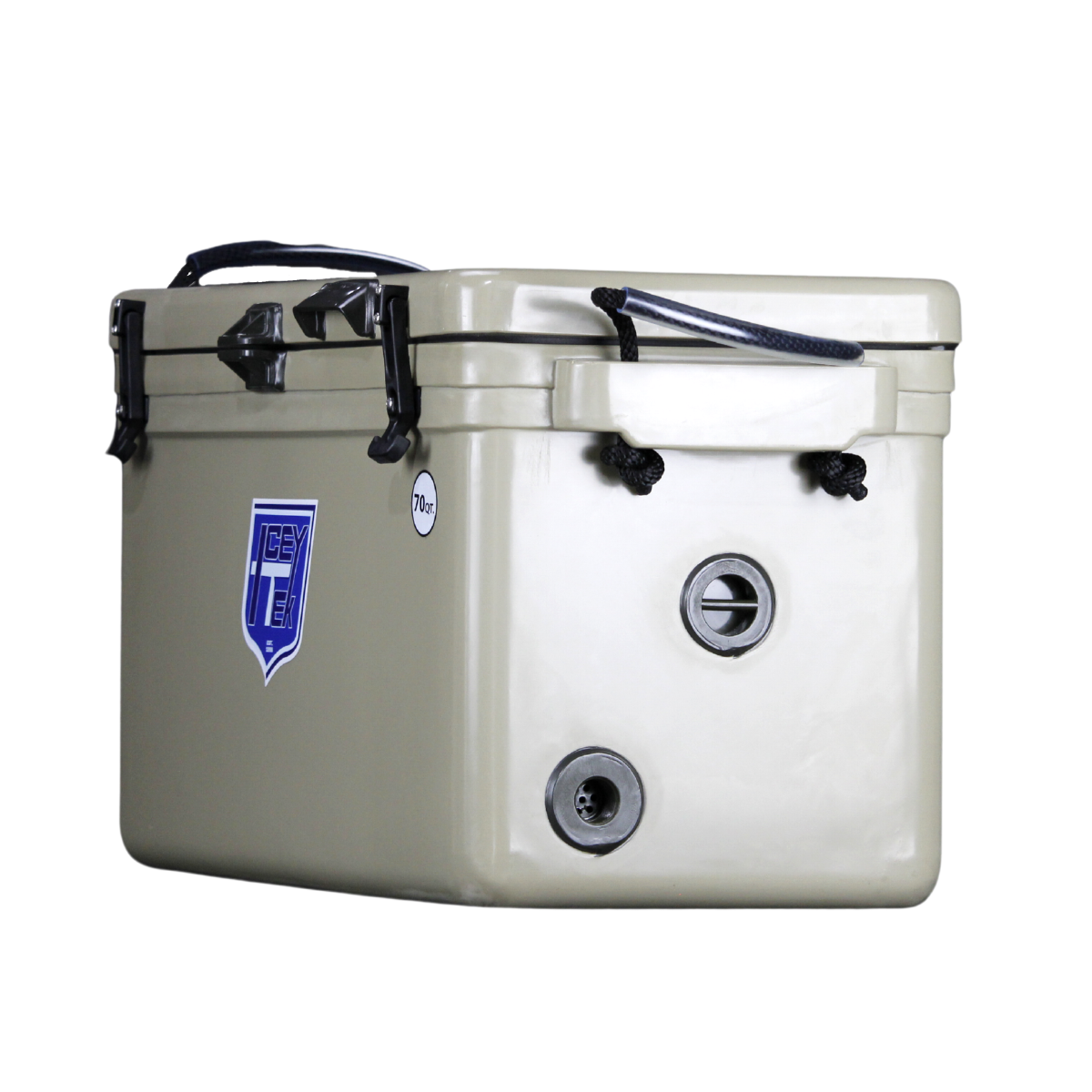 ICEY-TEK 70 Quart Cooler (FREE SHIPPING) with durable design for outdoor activities and BBQs.