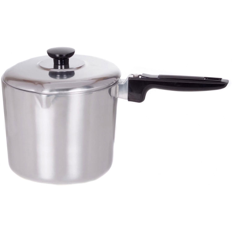 High-quality McWare Sauce Pot 4 Qt ideal for grilled dishes and BBQ sauces in your outdoor cooking arsenal.