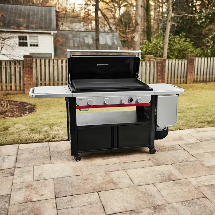 Weber Slate  36" Griddle with Flip-Up Side Table