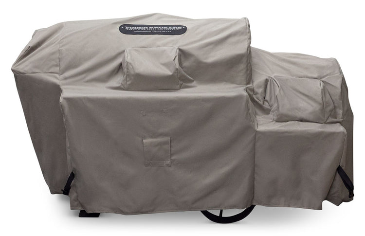 Kingman Fitted All-Weather Cover - Removeable Stack for Yoder smokers, providing water-resistant protection for grills and outdoor cookers.
