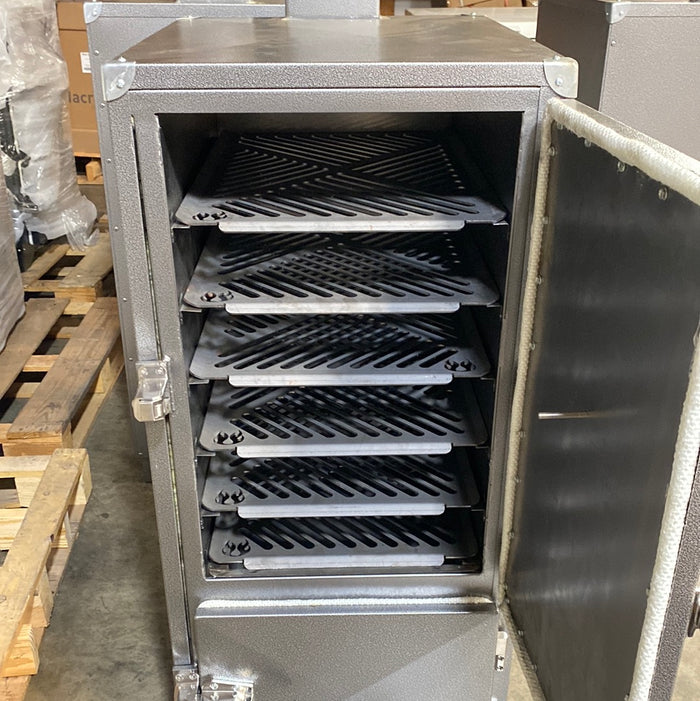Blue Bayou Smokers Party Krewe with 6 heavy duty racks for grilling and smoking meat.