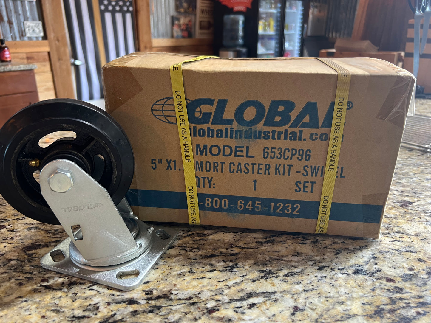 Global swivel caster 5”x1.5”.