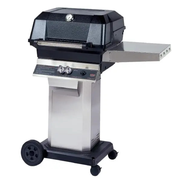 MHP 4 Gen Series Gas Grill showcasing two independent grilling zones, ideal for outdoor grilling and barbecuing.
