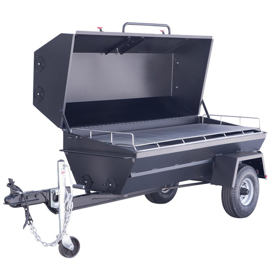 Meadow Creek PR-72T W/ Vinyl Cover, Charcoal Grilling Pan, and Charcoal Pan Insert