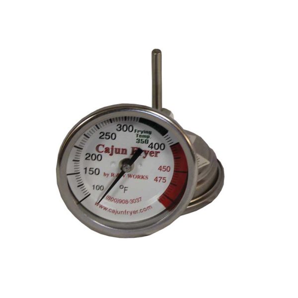 R&V Works Replacement Fryer Thermometer for grills smokers and cookers, ideal for temperature accuracy in outdoor cooking.