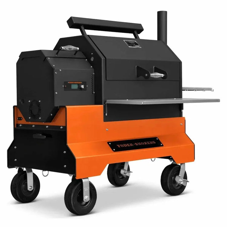 Yoder Smokers YS640s (Orange) Pellet Grill on Competition Cart with Drawer System (Copy)