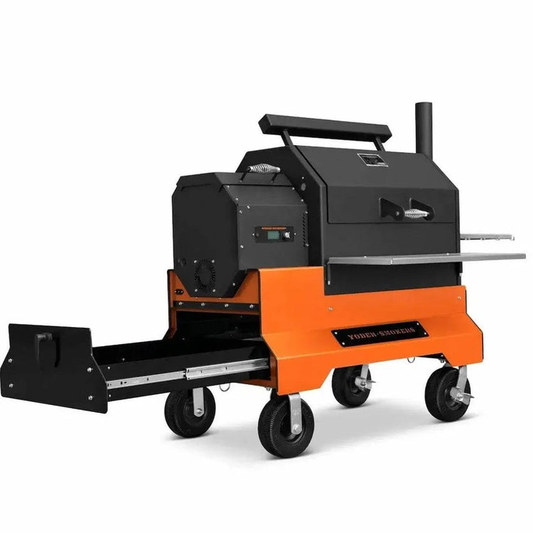 Yoder Smokers YS640s (Orange) Pellet Grill on Competition Cart with Drawer System (Copy)