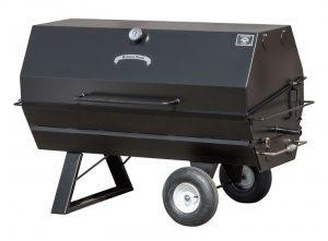 Meadow Creek PR-60 Charcoal Smoker with Charcoal Pan Insert , Charcoal Grilling Pan, and Heavy Duty 8" Casters