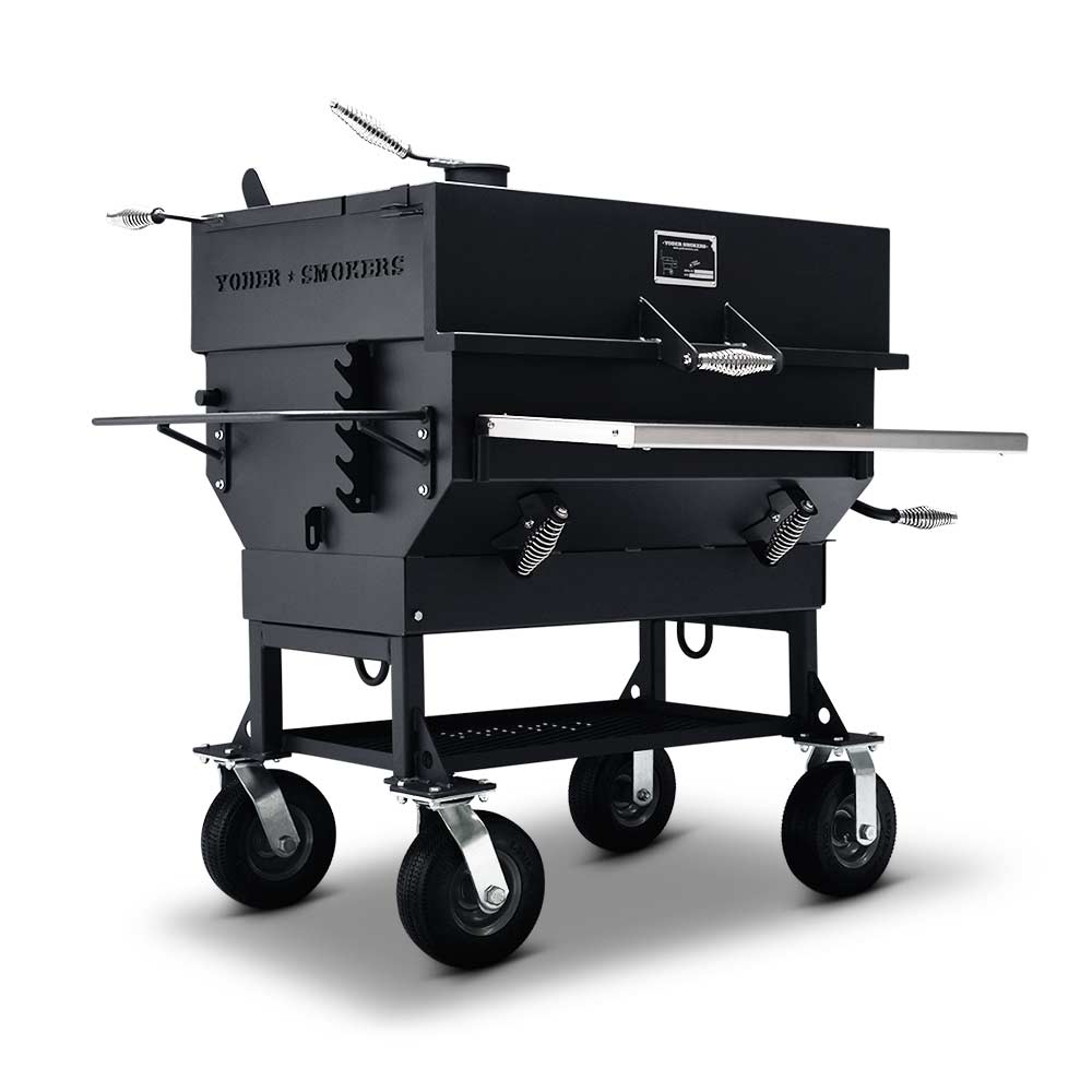 Yoder 24x36 Flat Top Charcoal Grill With Griddle Tray