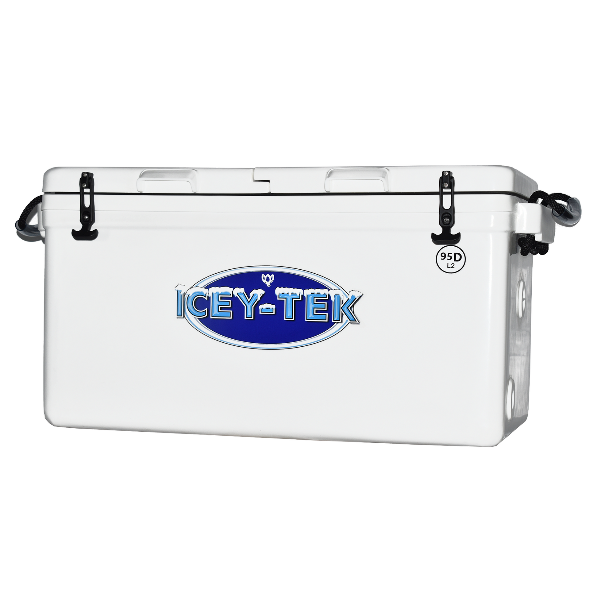 ICEY-TEK 95 QT Cooler With Permanent 50/50 Internal Divider (FREE SHIPPING) for camping, fishing, and BBQ adventures.