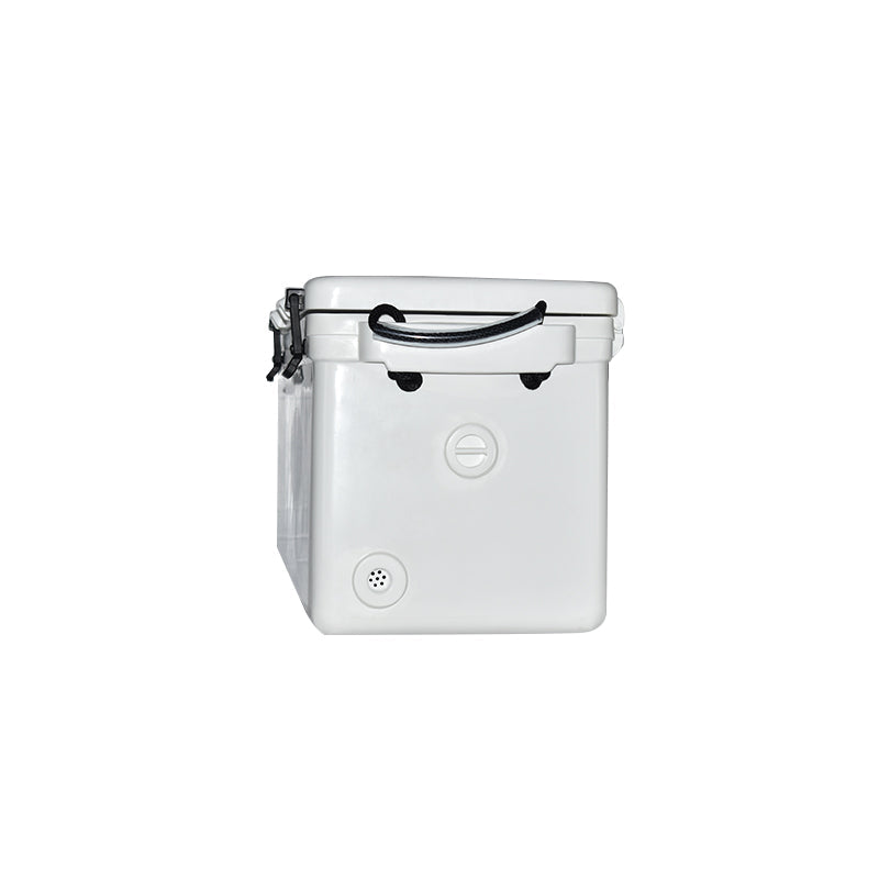 ICEY-TEK 95 QT Cooler With Permanent 50/50 Internal Divider (FREE SHIPPING) side view.