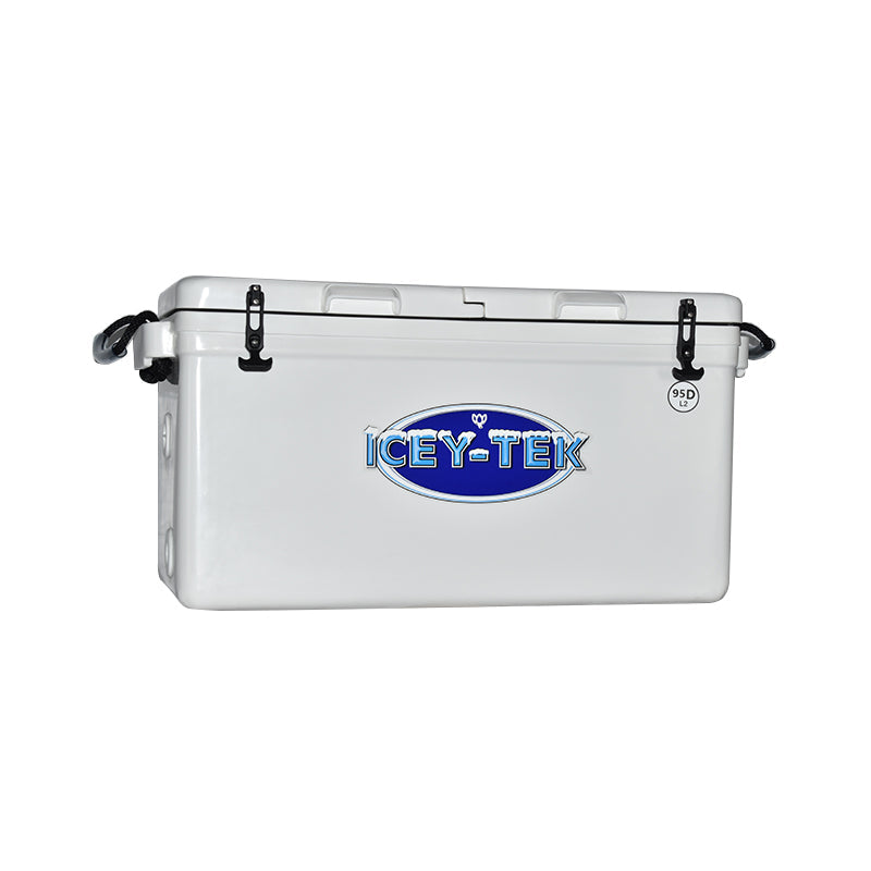ICEY-TEK 95 QT Cooler With Permanent 50/50 Internal Divider (FREE SHIPPING) for camping and outdoor grilling.