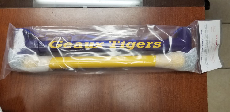 Alt Tag: Geaux Tigers foam cheerleader sticks for sports events and outdoor celebrations.