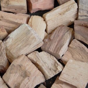 B&B Wood Chunks (Aproximately #8) for grilling, perfect for charcoal grills, pellet smokers, and outdoor cooking.