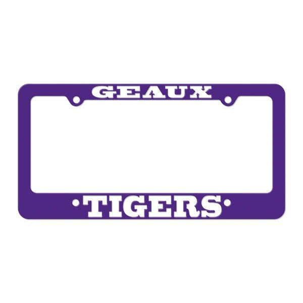 Gameday Ironworks LSU  Licence Geaux Tigers Plate Frame